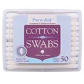 PURE-AID COTTON SWABS 50CT