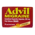 Advil Solubilized Ibuprofen Migraine 200mg 20CT