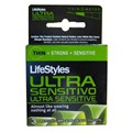 Lifestyle Ultra Sensitive Prem Lubricant Latex 3CT